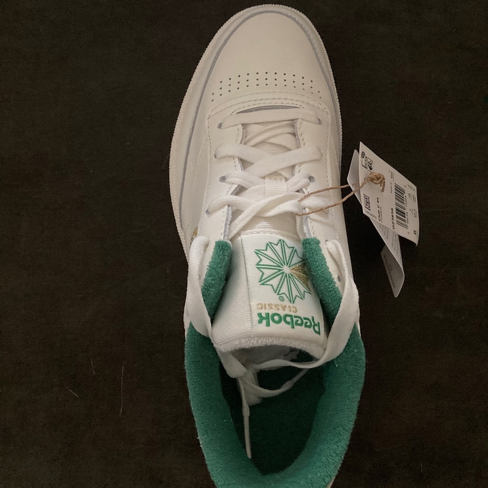 Reebok Club Leather C 85 (white with green trim)